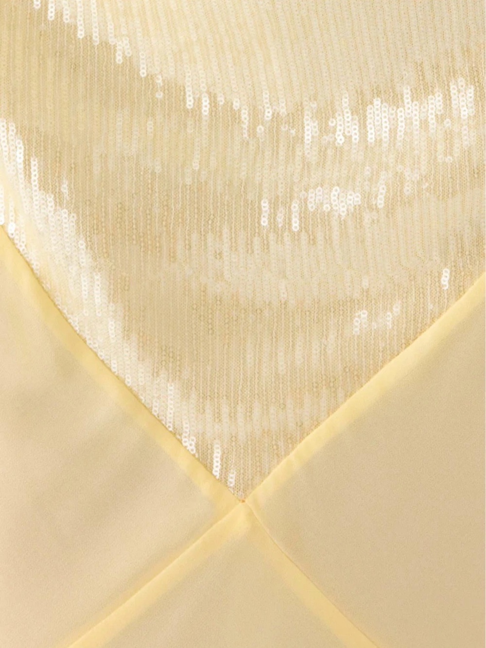 Peppermayo Pale Yellow Sequin Cowl Slip Maxi Dress - Picture 6 of 14